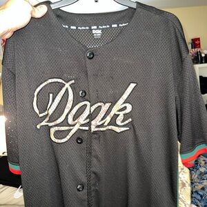 DGK Black Mesh Jersey with Red and Green Trim